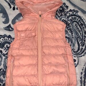 Cubcoats Kids Pink Hooded Puffer Vest -  can be coverted into a stuffed animal